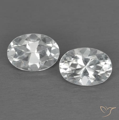 1.95ctw Natural Blanco Topacio, Ovalada, VVS-VS