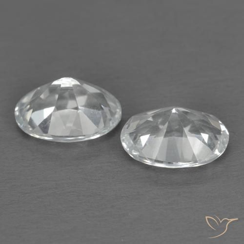 Gemas de Topacio Blanco natural de 1.95 ct, Ovalada, VVS-VS
