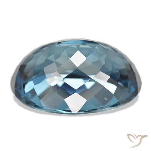 Topacio Azul Londres natural de 48.51 ct, Ovalada, VVS
