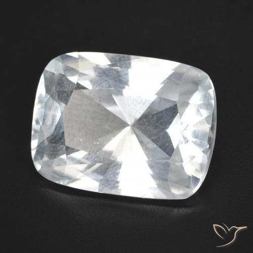Topacio Blanco natural de 11.22 ct, Forma Cojín, VVS-VS