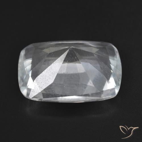 Topacio Blanco natural de 11.22 ct, Forma Cojín, VVS-VS