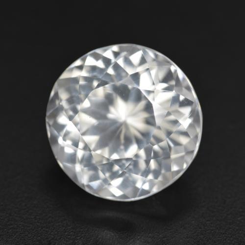 Topacio Blanco natural de 5.85 ct, Redondo, VVS-VS