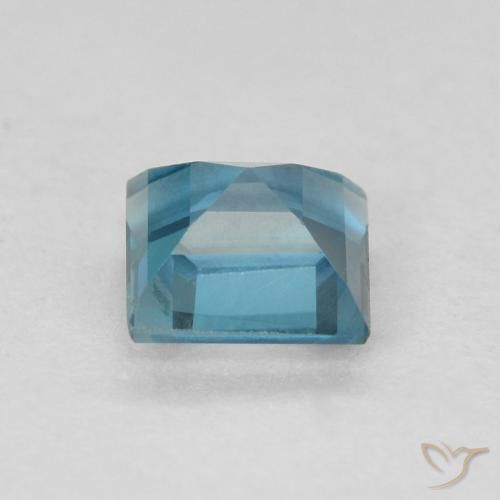Topacio Azul Londres natural de 0.61 ct, Cuadrado, VVS