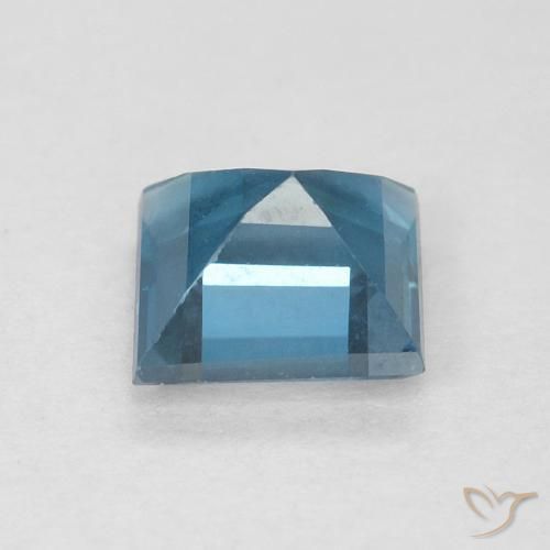 Topacio Azul Londres natural de 0.67 ct, Cuadrado, VVS-VS