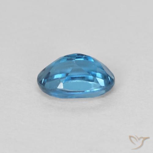 Topacio Azul Londres natural de 0.68 ct, Ovalada, VVS
