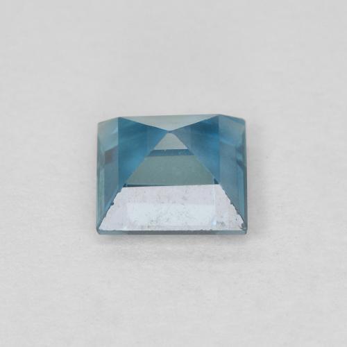 Topacio Azul Londres natural de 0.76 ct, Cuadrado, VVS-VS