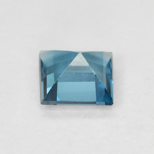 Topacio Azul Londres natural de 0.59 ct, Cuadrado, VVS-VS