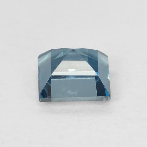 Topacio Azul Londres natural de 0.76 ct, Cuadrado, VVS-VS