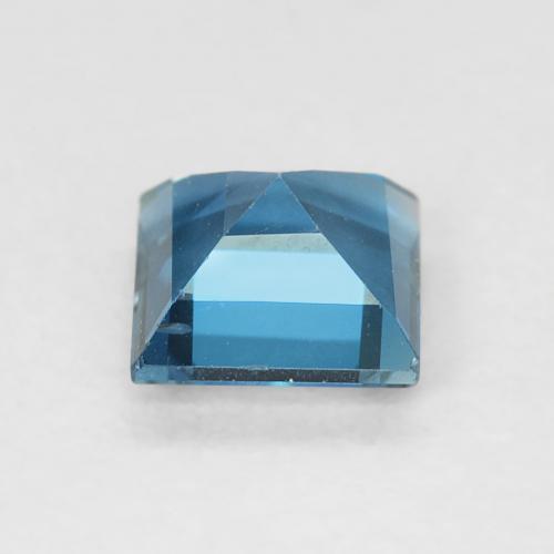 Topacio Azul Londres natural de 0.81 ct, Cuadrado, VVS-VS