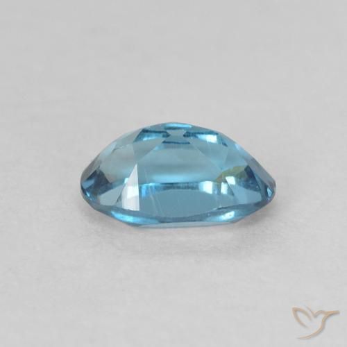 Topacio Azul Londres natural de 0.61 ct, Corte Óvalo, VVS-VS