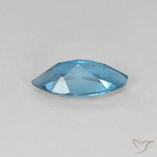 Topacio Azul Londres natural de 1.25 ct, Marquesa, VS