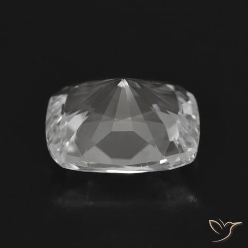 Topacio Blanco claro natural de 3.81 ct, Forma Cojín, VVS-VS