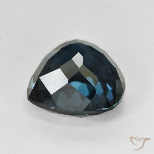 Topacio Azul Londres natural de 7.59 ct, Corazón, VVS