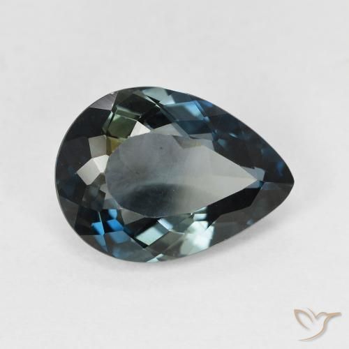 Topacio Azul noche natural de 4.54 ct, En forma de pera, VVS