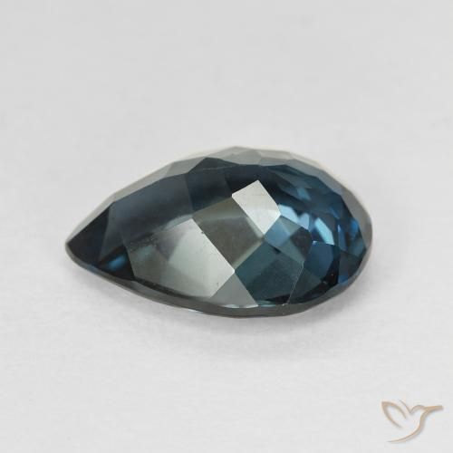 Topacio Azul noche natural de 4.54 ct, En forma de pera, VVS