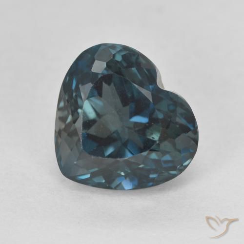 4.36ct Natural Azul Londres Topacio, Corazón, VVS-VS
