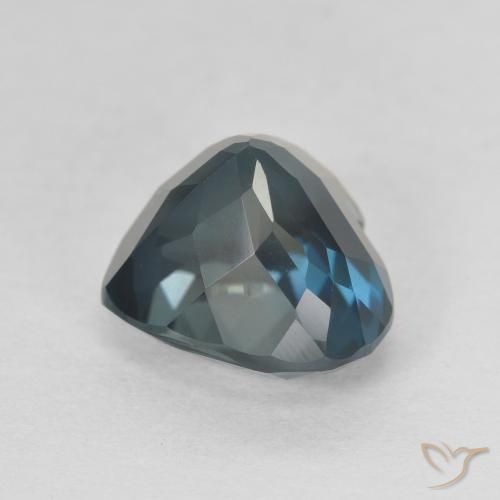 Topacio Azul Londres natural de 4.36 ct, Corazón, VVS-VS