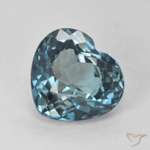4.70ct Natural Azul Londres Topacio, Corazón, VVS-VS