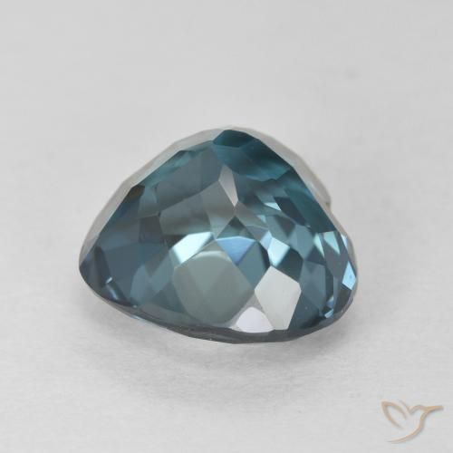 Topacio Azul Londres natural de 4.70 ct, Corazón, VVS-VS
