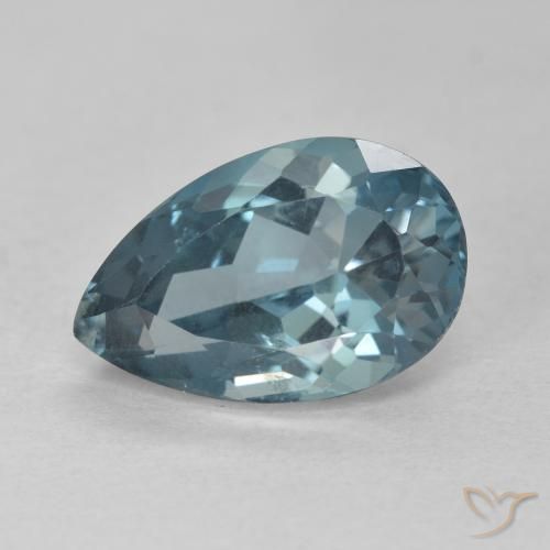 4.59ct Natural Azul Londres Topacio, En forma de pera, VVS-VS