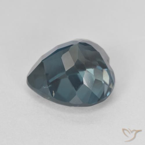 Topacio Azul Londres natural de 4.55 ct, Corazón, VVS-VS