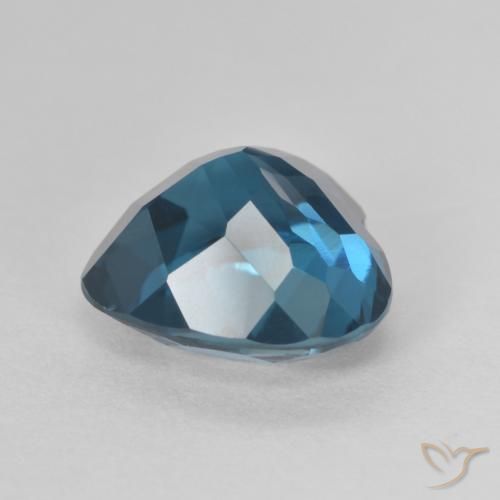 Topacio Azul Londres natural de 4.74 ct, Corazón, VVS-VS