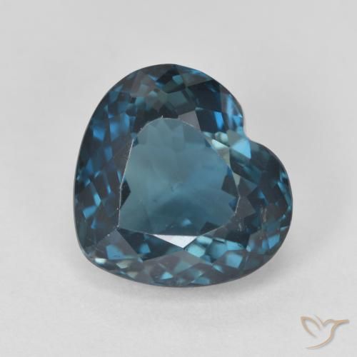4.73ct Natural Azul Londres Topacio, Corazón, VVS-VS