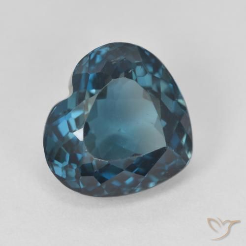 Topacio Azul Londres natural de 4.73 ct, Corazón, VVS-VS