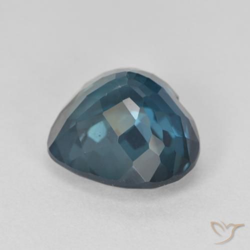 Topacio Azul Londres natural de 4.73 ct, Corazón, VVS-VS