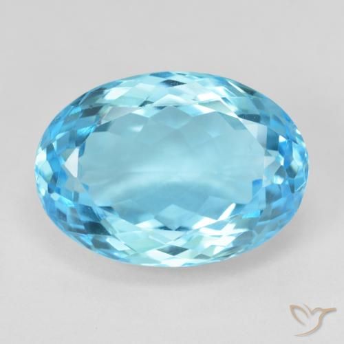 14.91ct Natural Azul Suizo Topacio, Ovalada, VVS