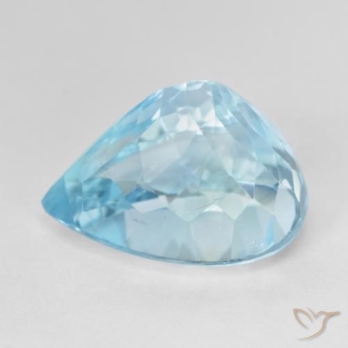 Topacio Azul Cielo natural de 14.20 ct, En forma de pera, VS