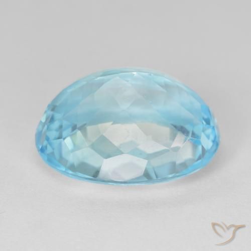 Topacio Azul Cielo natural de 16.94 ct, Ovalada, VS