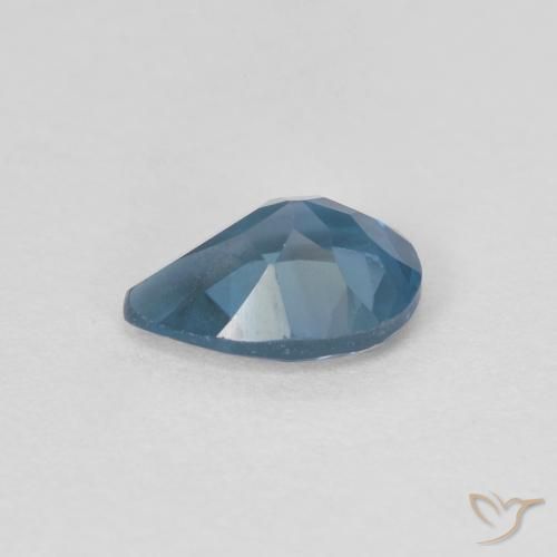 Topacio Azul Londres natural de 0.82 ct, En forma de pera, VVS