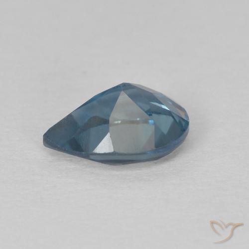 Topacio Azul Londres natural de 0.87 ct, En forma de pera, VS