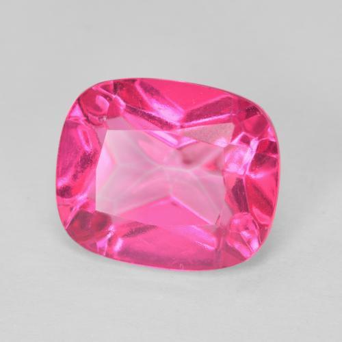Topacio Rosado medio natural de 6.33 ct, Forma Cojín, VVS