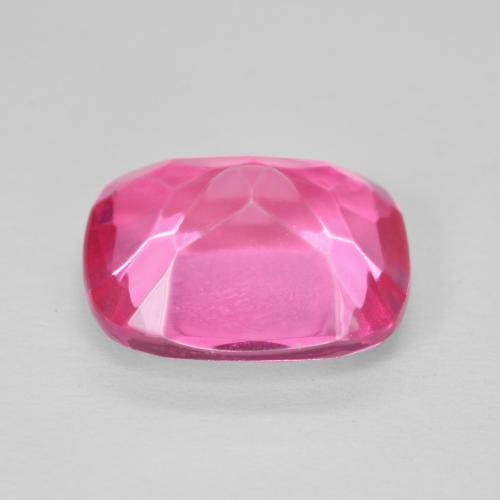 Topacio Rosado medio natural de 6.33 ct, Forma Cojín, VVS