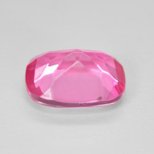 Topacio Rosado intenso natural de 6.30 ct, Forma Cojín, VVS
