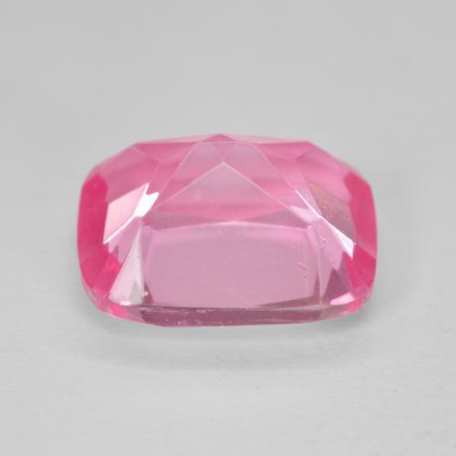 Topacio Rosado intenso natural de 7.06 ct, Forma Cojín, VVS