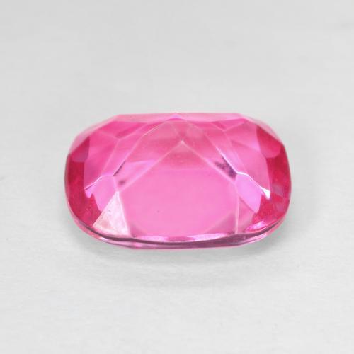 Topacio Magenta intenso natural de 6.22 ct, Forma Cojín, VVS-VS