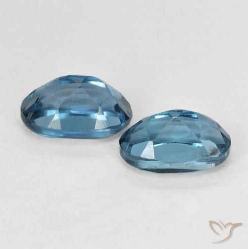 Gemas de Topacio Azul Londres natural de 1.38 ct, Ovalada, VVS
