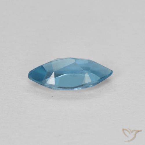 Topacio Azul Londres natural de 0.65 ct, Marquesa, VS