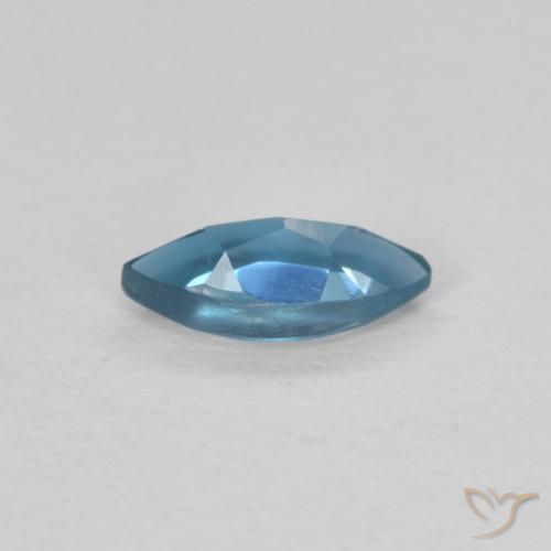 Topacio Azul Londres natural de 0.46 ct, Marquesa, VS
