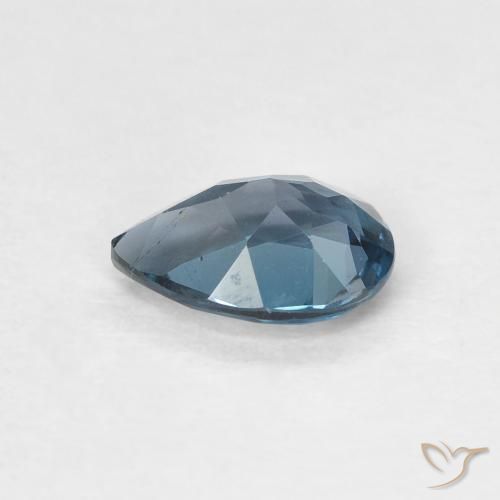Topacio Azul Londres natural de 0.79 ct, En forma de pera, VVS-VS