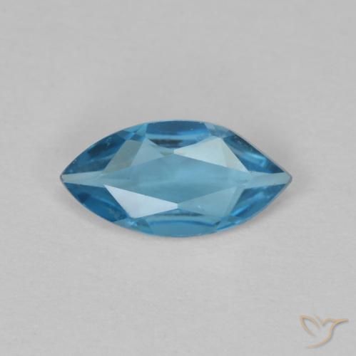 0.46ct Natural Azul Londres Topacio, Marquesa, VVS