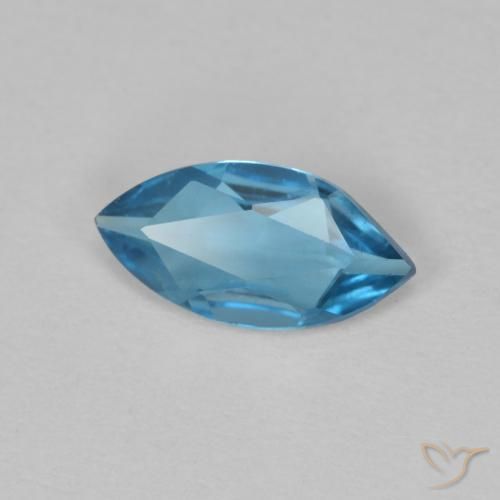 Topacio Azul Londres natural de 0.46 ct, Marquesa, VVS