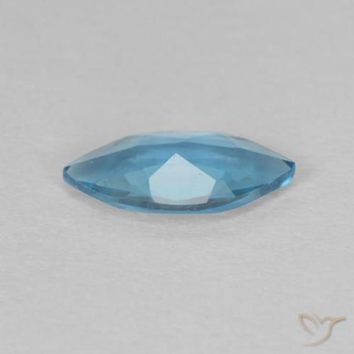 Topacio Azul Londres natural de 0.46 ct, Marquesa, VVS