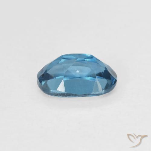 Topacio Azul Londres natural de 0.64 ct, Ovalada, VS