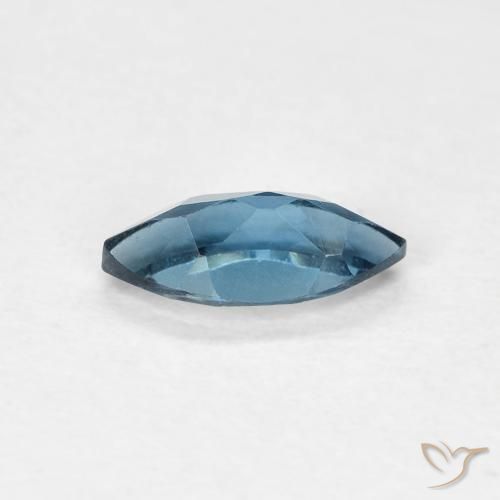 Topacio azul natural de 0,47 ct, marquesa, VVS