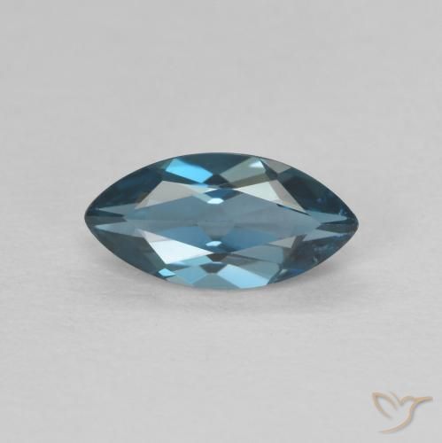 0.72ct Natural Azul Londres Topacio, Marquesa, VVS