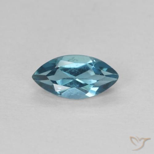0.47ct Natural Azul Londres Topacio, Marquesa, VVS